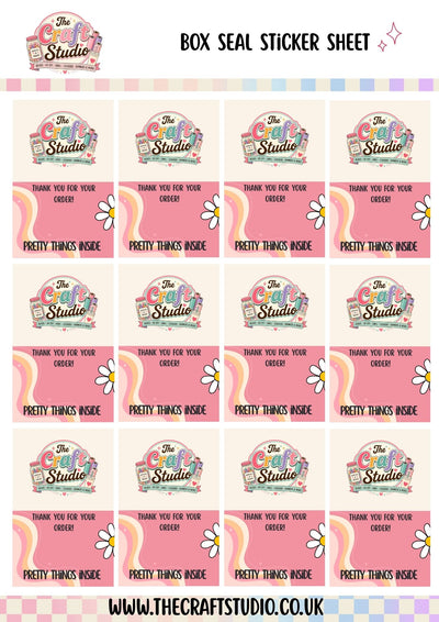 Rectangle Box Seal Stickers